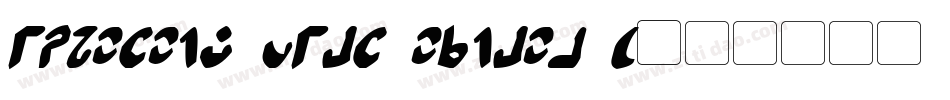 Ophidian Bold Italic 1字体转换